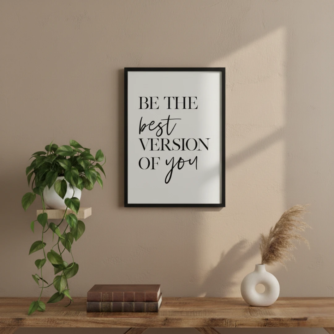 Second image of Write Your Favorite Custom Quote Text and Frame It | Your Personalized Custom Motivation Words (12 x 18 Inches)